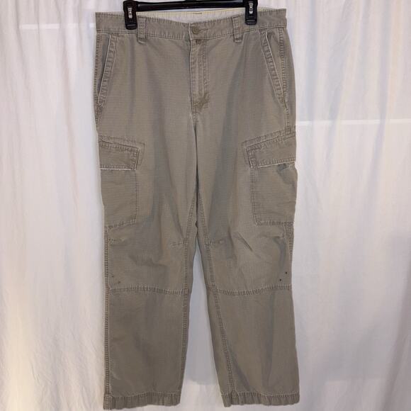 The North Face Pants Mens Khaki Cargo Size 34 Short EUC - Picture 1 of 12